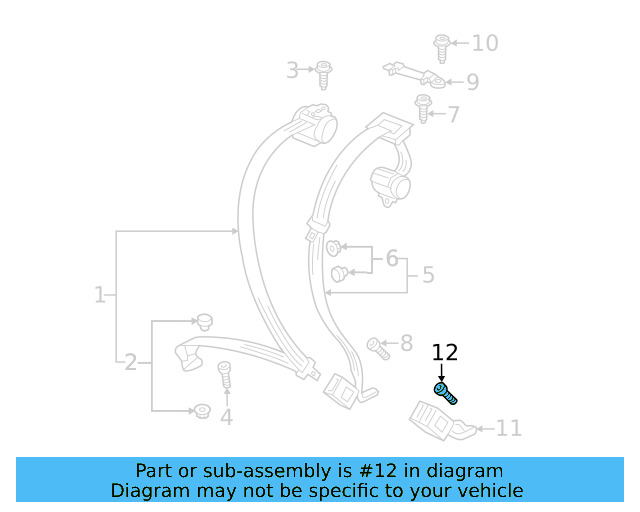 Outer Belt Assembly Lower Bolt WHT-003-682 - View 29