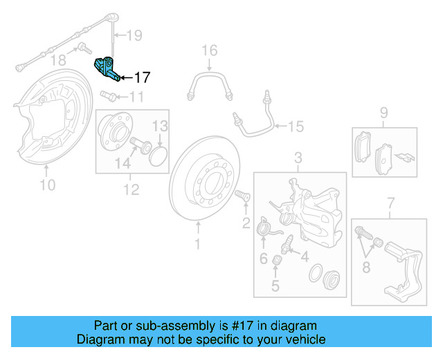Rear Speed Sensor WHT-003-859 - View 14