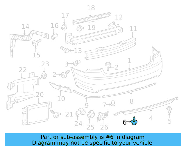 Bumper Cover Mount Bolt WHT-003-954 - View 31