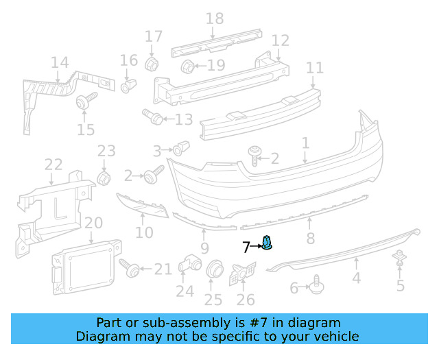 Bumper Cover Mount Bolt WHT-003-954 - View 32