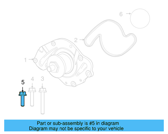 Water Pump Bolt WHT-004-260 - View 2