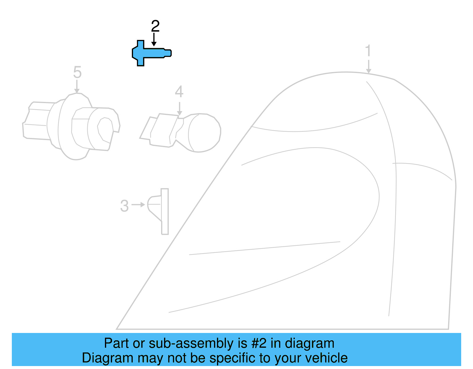 Tail Lamp Screw WHT-004-446-A - View 4