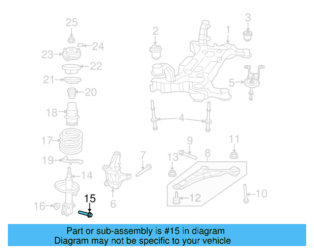 Strut Bolt WHT-004-449 - View 2