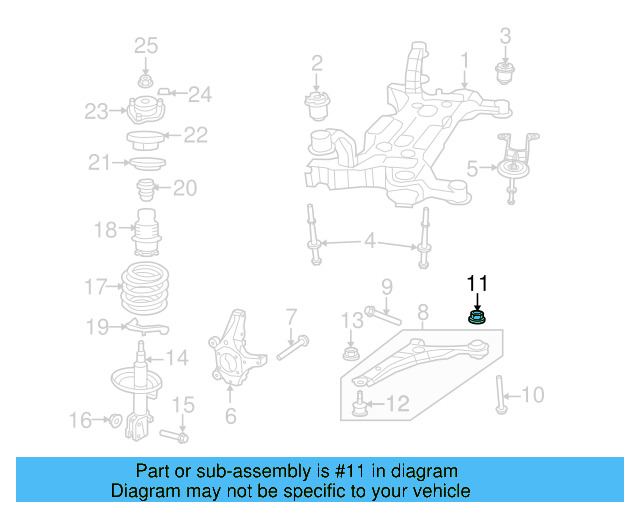 Lower Control Arm Nut WHT-004-534 - View 2