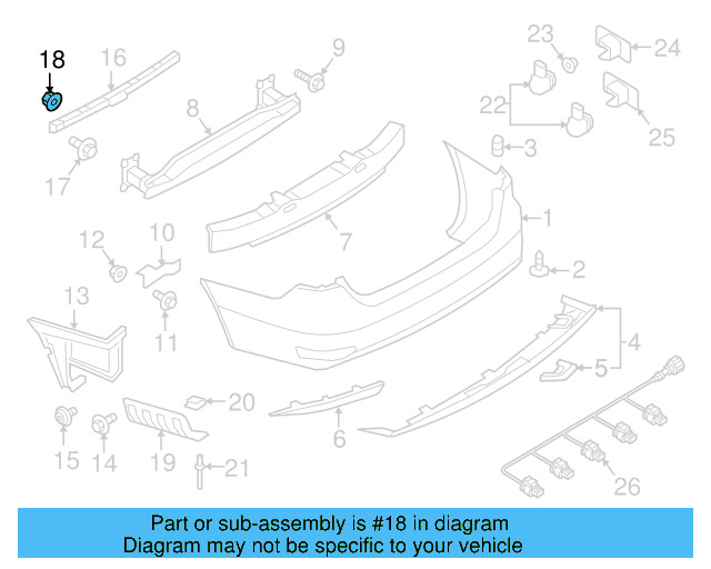 Fender Liner Nut WHT-004-694 - View 41
