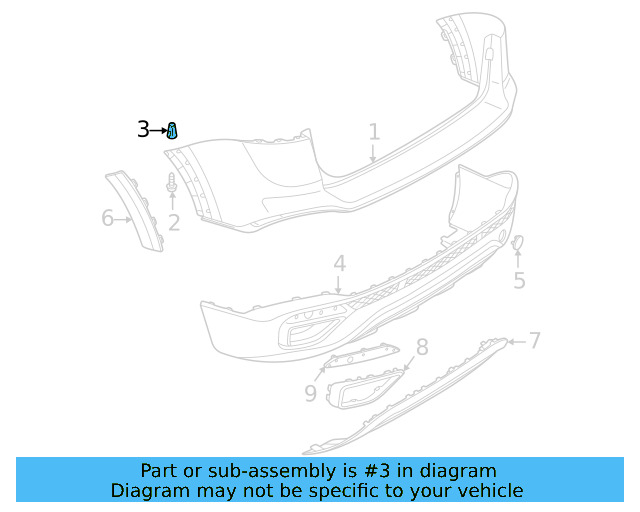Fender Liner Nut WHT-004-694 - View 99