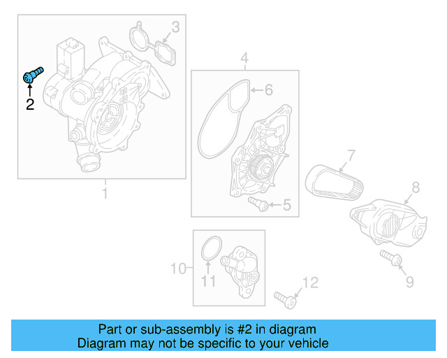Water Pump Assembly Bolt WHT-004-972 - View 19