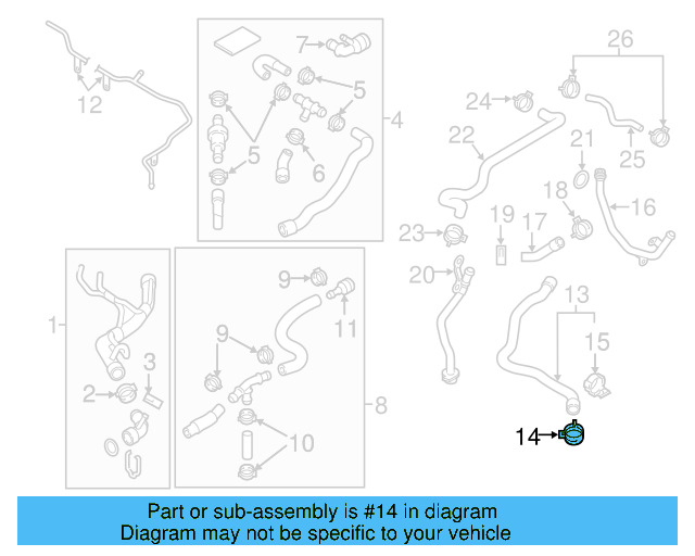 Thermostat Housing Seal WHT-005-190 - View 63