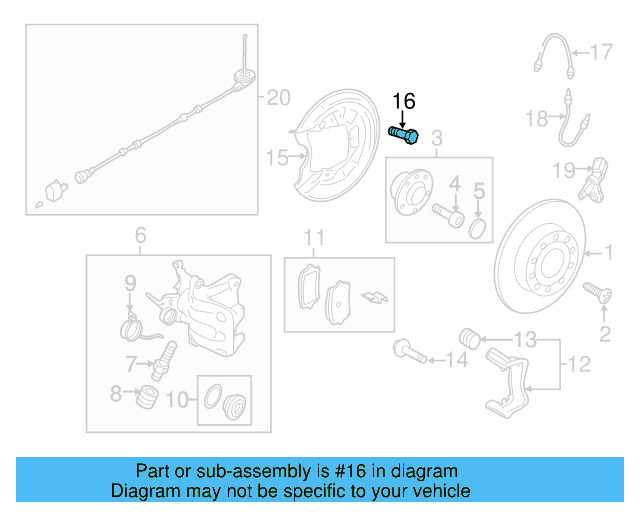 Splash Shield Bolt WHT-005-227 - View 31
