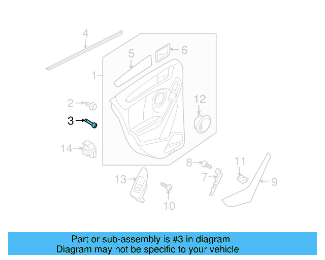 Door Trim Panel Screw WHT-005-228 - View 8