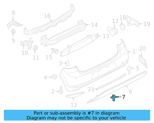 Spoiler Rivet WHT-005-263 - View 14