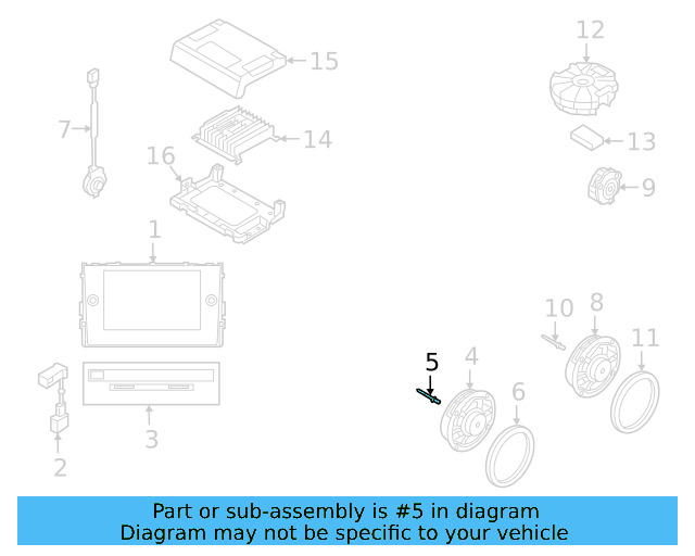 Rear Dr Speaker Rivet WHT-005-353 - View 32