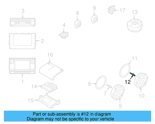 Rear Dr Speaker Rivet WHT-005-353 - View 27