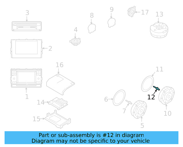 Rear Dr Speaker Rivet WHT-005-353 - View 31