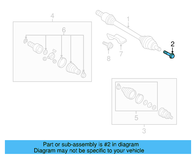 Axle Bolt WHT-005-437-A - View 105