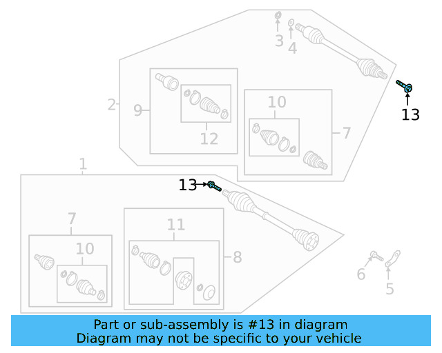 Axle Bolt WHT-005-437-A - View 73