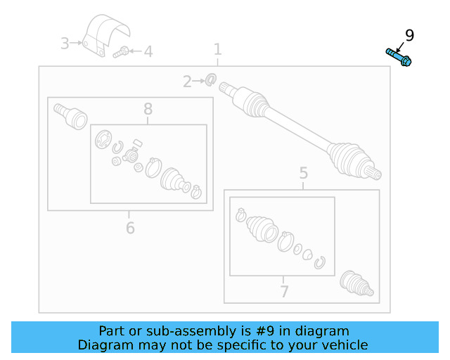 Axle Bolt WHT-005-437-A - View 61