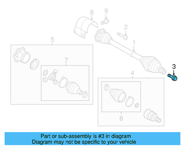Axle Bolt WHT-005-437-A - View 111