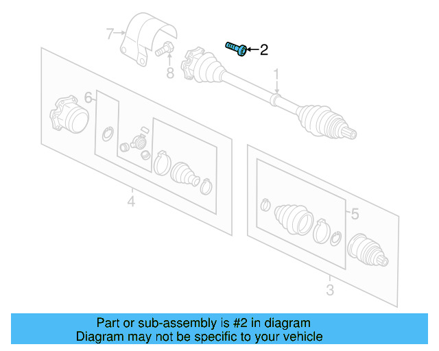 Axle Bolt WHT-005-437-A - View 54
