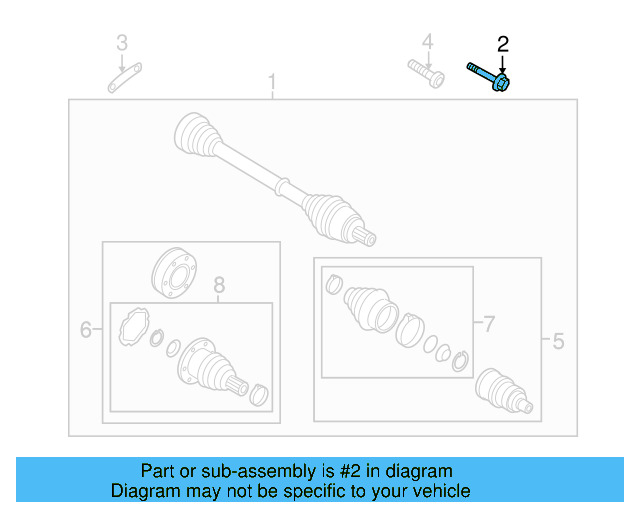 Axle Bolt WHT-005-437-A - View 37