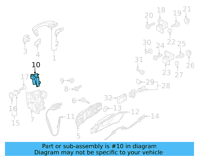 Lock Cover 5K0-837-349-B - View 18