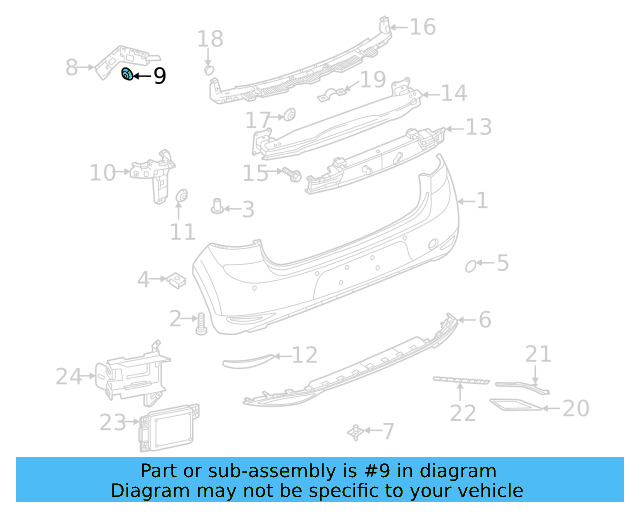 Guide Bracket Nut WHT-005-560 - View 2