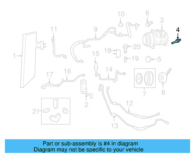 Compressor Mount Stud WHT-005-737 - View 2
