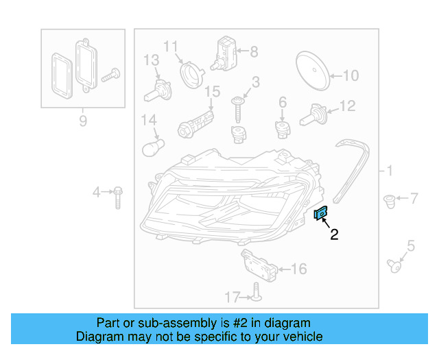 Headlamp Assembly U WHT-006-406 - View 17