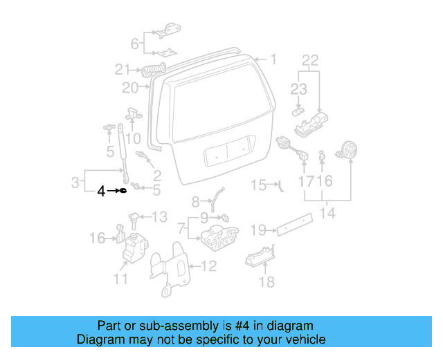 Support Strut Clamp 443-823-397 - View 84