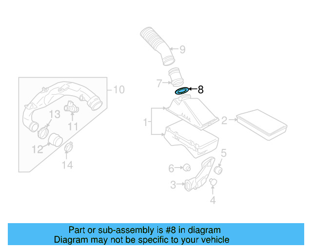 Air Mass Sensor Gasket WHT-006-727 - View 48