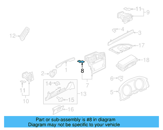 Air Outlet Clip WHT-006-970 - View 14