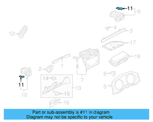 Air Outlet Clip WHT-006-970 - View 16