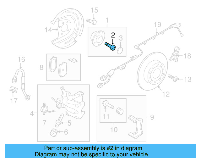 Hub & Bearing Mount Bolt WHT-000-237 - View 34