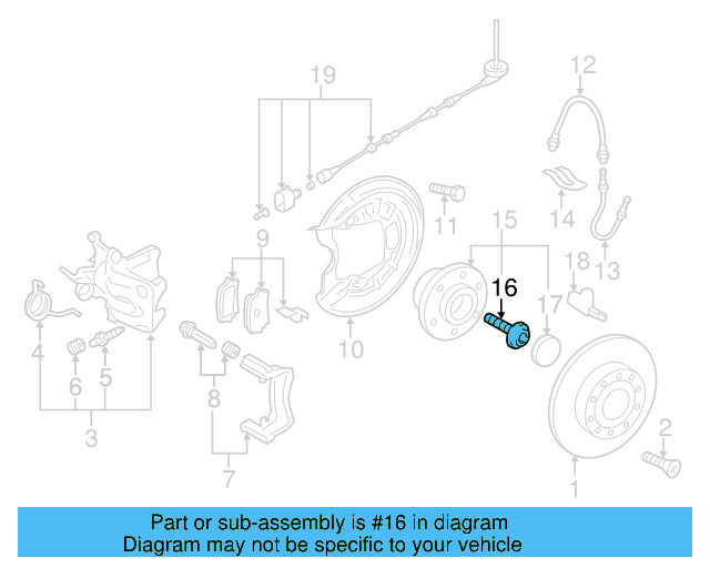 Bearing Assembly Bolt WHT-007-150 - View 34
