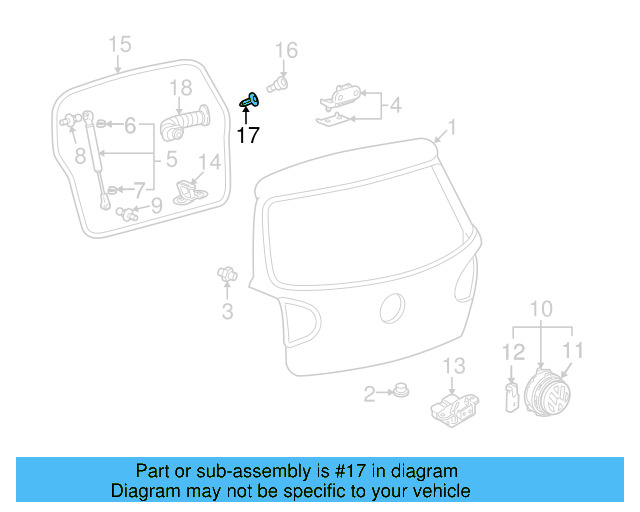 License Bracket Nut WHT-007-341 - View 12