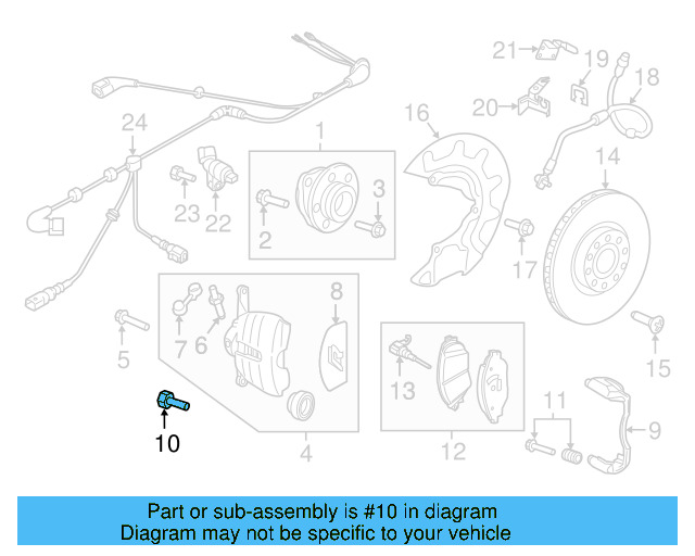 Disc Brake Caliper Pin Bolt WHT-010-085 - View 3